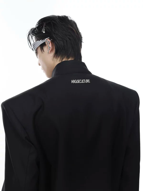 Mock Neck Metal Buckle Padded Jacket 2