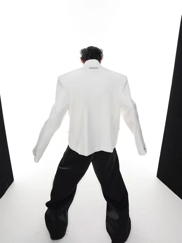 Mock Neck Metal Buckle Padded Jacket 5