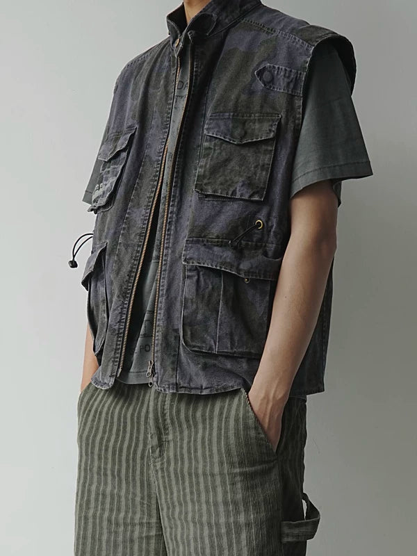 Camouflage Utility Work Vest with Multi Pockets 2