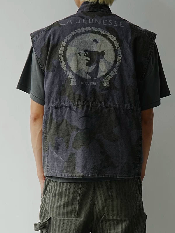 Camouflage Utility Work Vest with Multi Pockets 3