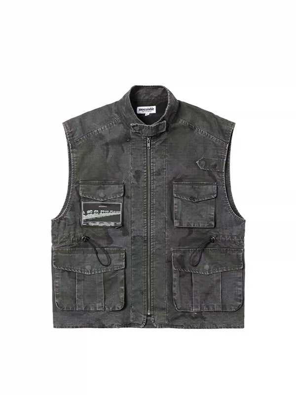 Camouflage Utility Work Vest with Multi Pockets 4