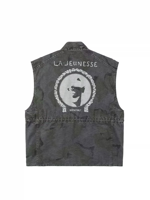Camouflage Utility Work Vest with Multi Pockets 5