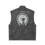 6057021902951,6057021902952,6057021902953,6057021902954, Camouflage Utility Work Vest with Multi Pockets