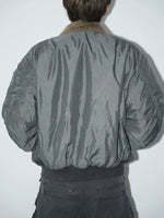 Faux Shearling Collar Bomber Jacket 4