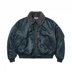 5943756576424,5943756576425,5943756576426,5943756576427, Faux Shearling Collar Bomber Jacket