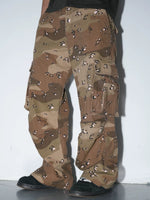 Leopard Print Relaxed Cargo Pants 4
