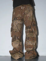 Leopard Print Relaxed Cargo Pants 5