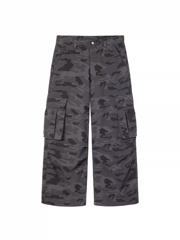 5967556036650,5967556036651,5967556036652,5967556036653, Leopard Print Relaxed Cargo Pants
