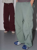 Washed Relaxed Fit Cargo Pants 1