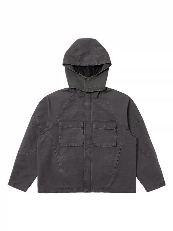 Detachable Hood Work Jacket with Pockets 4