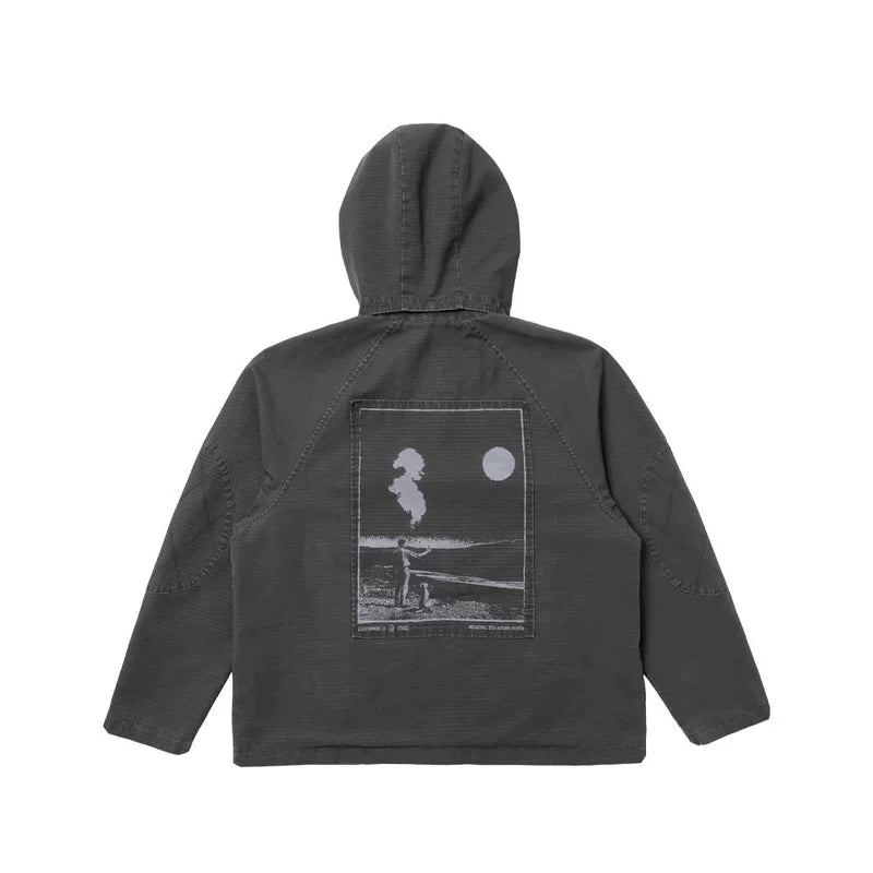 5948190749676,5948190749677,5948190749678,5948190749679, Detachable Hood Work Jacket with Pockets