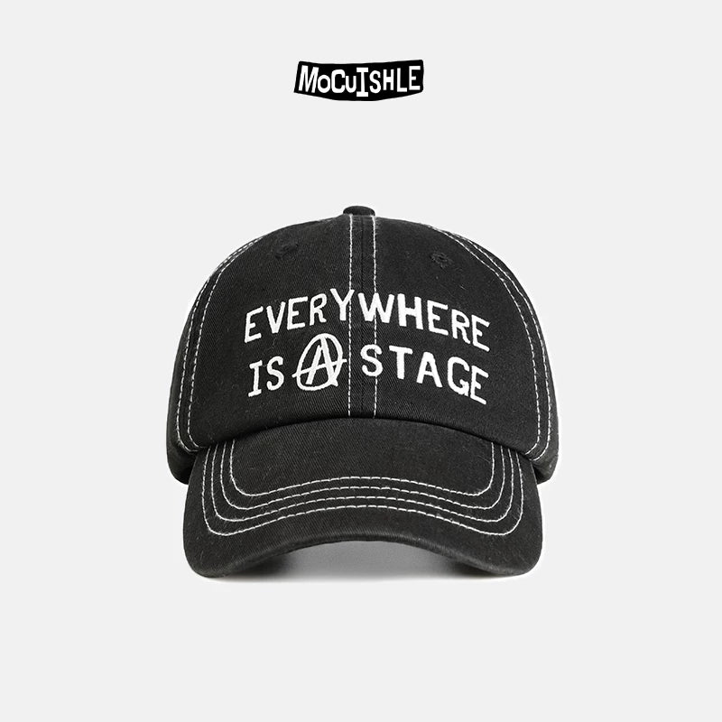Embroidered “Everywhere Is a Stage” Baseball Cap 1