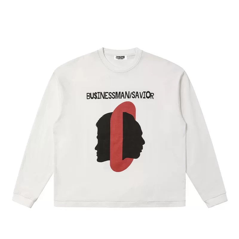5942910485686,5942910485687,5942910485688,5942910485689, Graphic Print Long-Sleeve T-Shirt