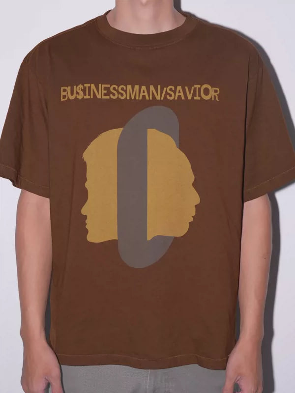 Graphic Businessman Savior Short-Sleeve T-Shirt 3