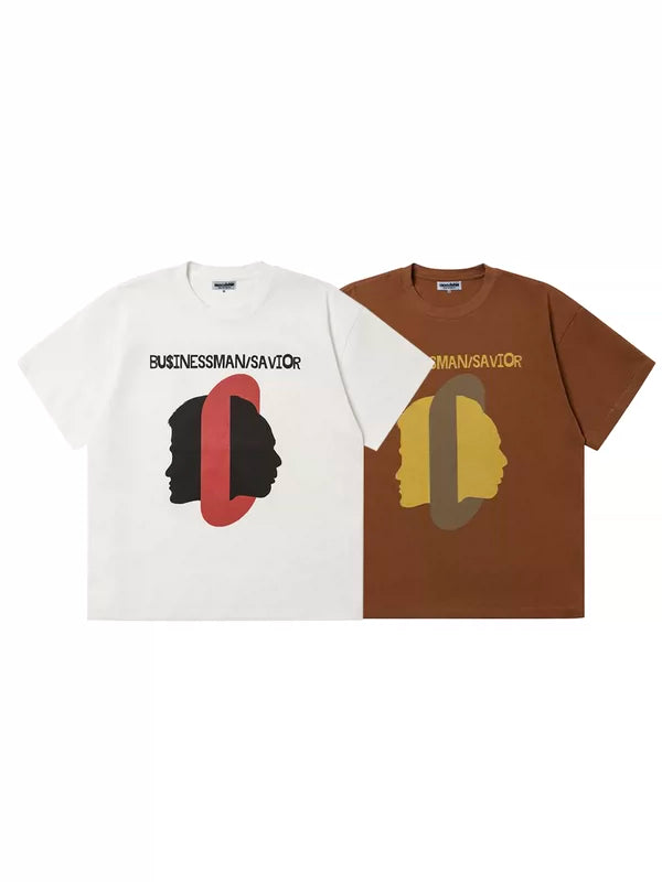 Graphic Businessman Savior Short-Sleeve T-Shirt 5