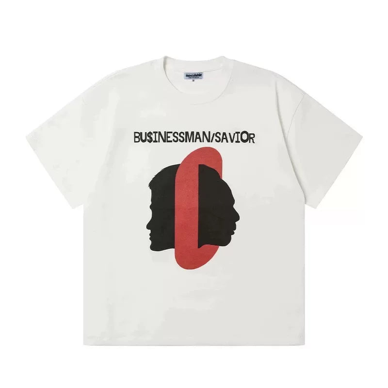 6206417226431,6206417226433,6206417226435,6206417226437, Graphic Businessman Savior Short-Sleeve T-Shirt
