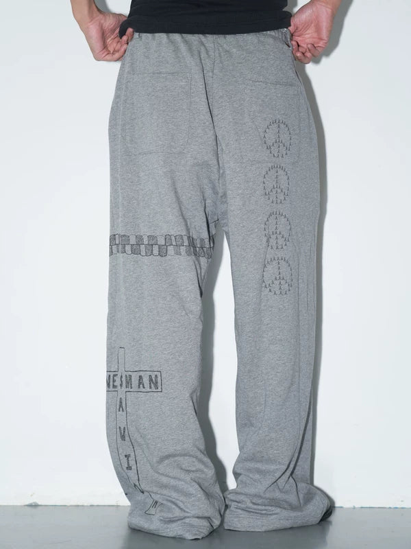 Graphic Print Fleece Sweatpants Pants 3
