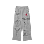 6103964071971,6103964071972,6103964071973,6103964071974, Graphic Print Fleece Sweatpants Pants