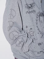Graphic Zip Front Hoodie 3