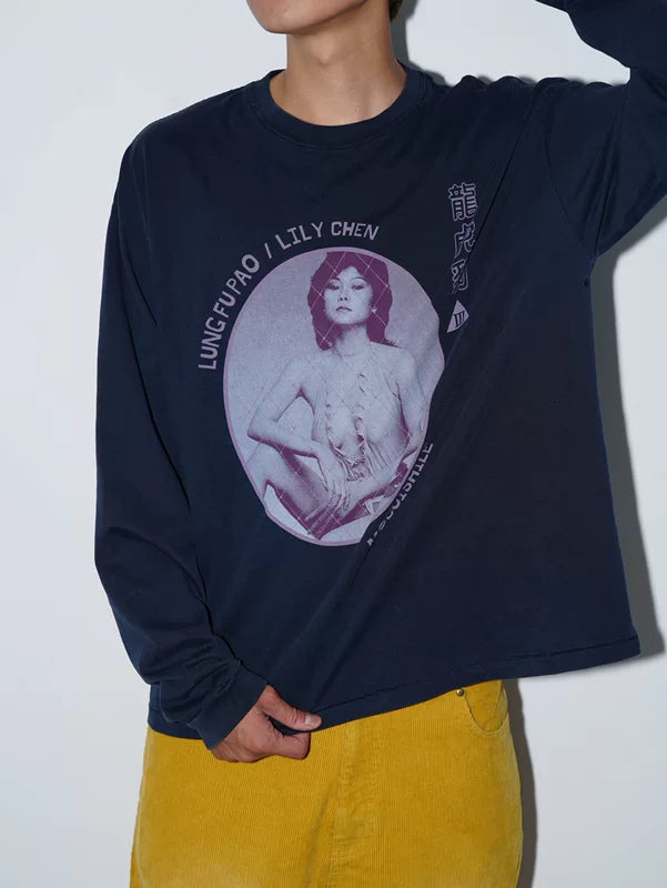 Graphic Long Sleeve LUNG FU BAO T-Shirt 1