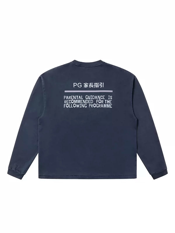 Graphic Long Sleeve LUNG FU BAO T-Shirt 5