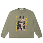 5938424365621,5938424365624,5938424365627,5938424365630, Illicit Goods Cat Graphic Long-Sleeve T-Shirt
