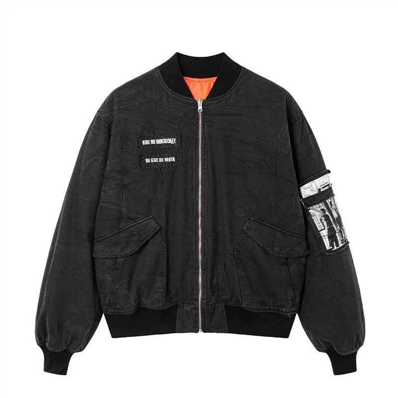 5974746889097,5974746889099,5974746889101,5974746889103, Glorious Years Graphic Bomber Jacket