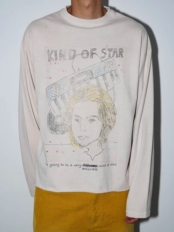 Kind of Star Graphic Long Sleeve T-Shirt 1