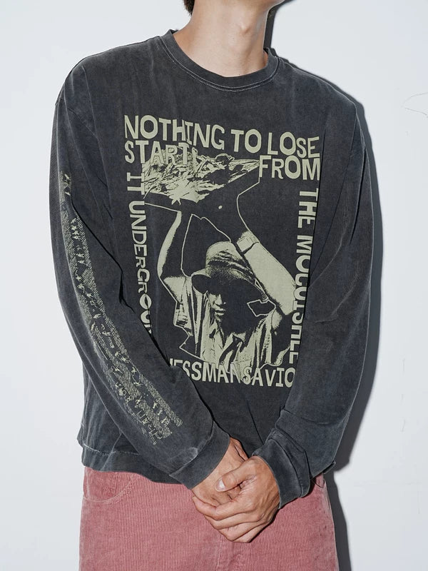 Graphic Long-Sleeve Crewneck T-Shirt 1