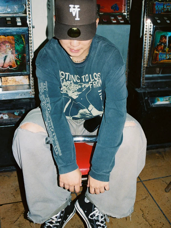 Graphic Long-Sleeve Crewneck T-Shirt 4