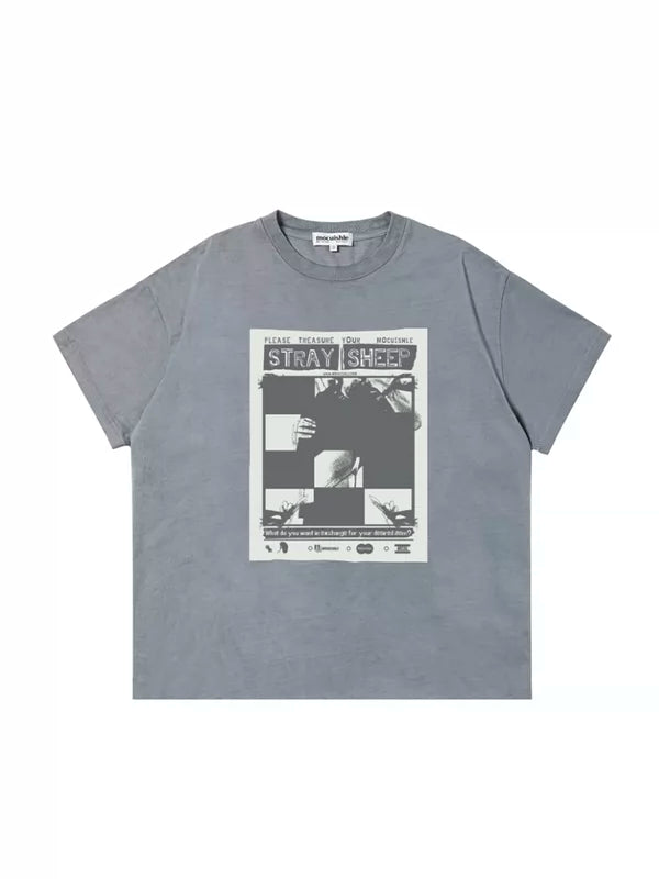 Lost Lamb Graphic Oversized Short-Sleeve T-Shirt 2
