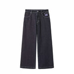 6095080280876,6095080280878,6095080280880,6095080280882, Wide-Leg Printed Jeans Pants