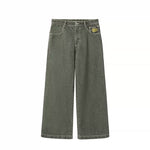 6095080280875,6095080280877,6095080280879,6095080280881, Wide-Leg Printed Jeans Pants