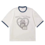 6042095273236,6042095273238,6042095273240,6042095273242, Stray Dog Home Graphic Short-Sleeve T-Shirt
