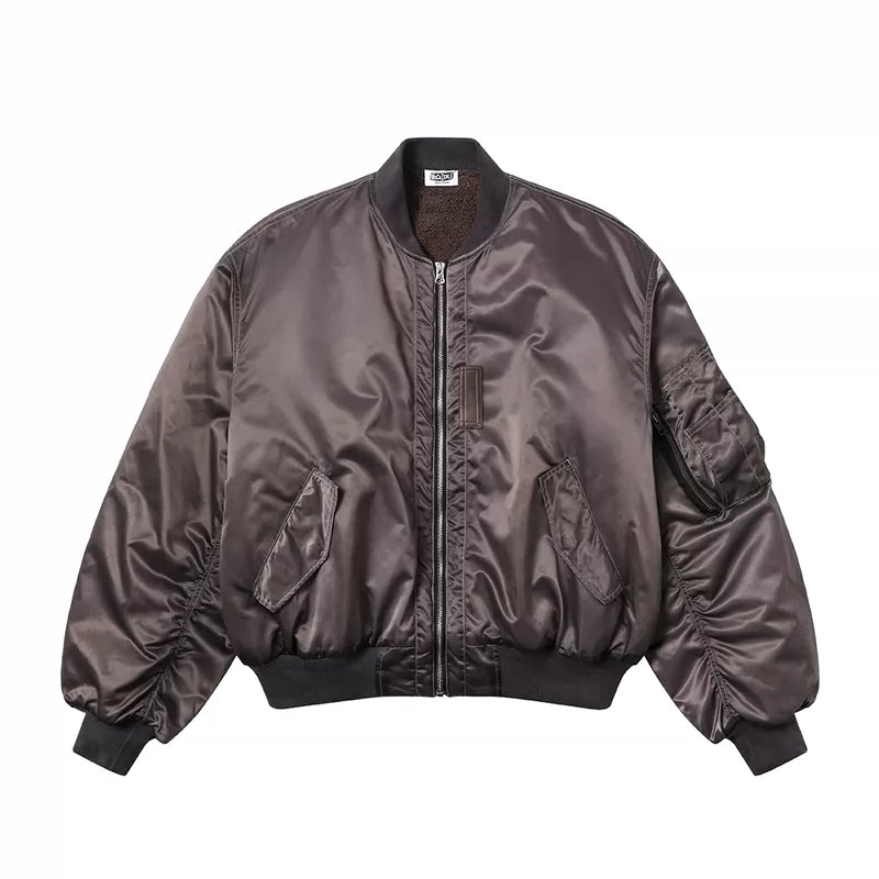 6110493770100,6110493770101,6110493770102,6110493770103, Smoky Clouds Padded Pilot Jacket