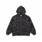 5944469772269,5944469772270,5944469772271,5944469772272, Camouflage Waffle Knit Zip Hoodie