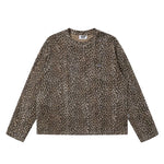 5971516229364,5971516229366,5971516229368,5971516229370, Camouflage Waffle Knit Long Sleeve T-Shirt