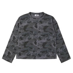 6108427359854,6108427359855,6108427359856,6108427359857, Camouflage Waffle Knit Long Sleeve T-Shirt