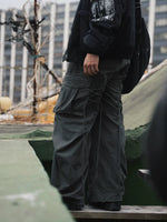 Double-Pleated Six-Pocket Cargo Pants 2