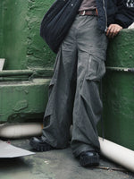 Double-Pleated Six-Pocket Cargo Pants 3