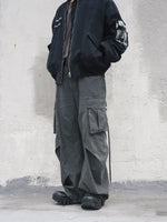 Double-Pleated Six-Pocket Cargo Pants 4