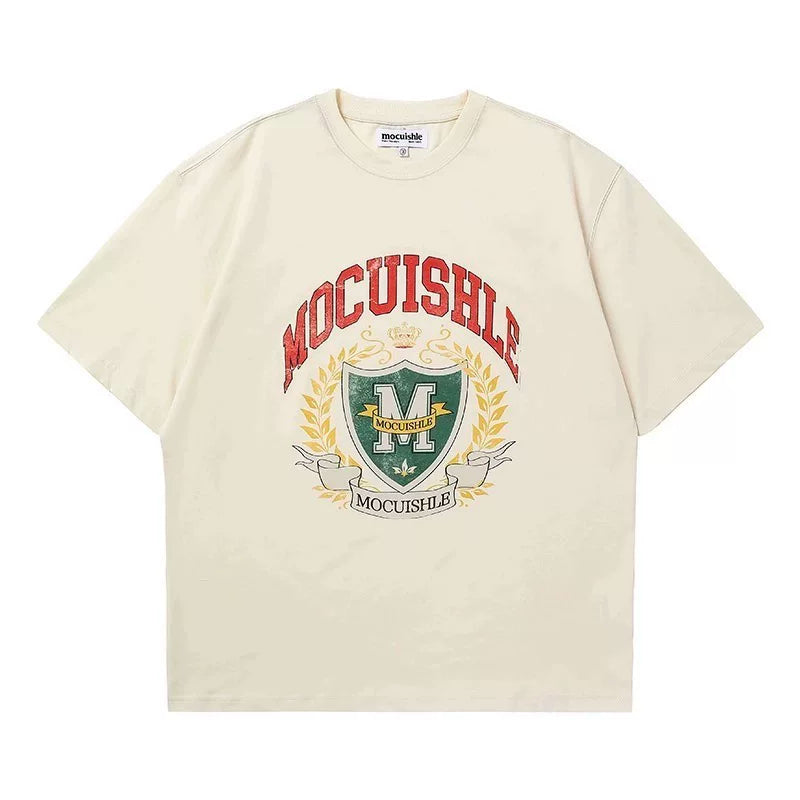 6058101183212,6058101183214,6058101183216,6058101183218,6058101183220, Crest Graphic Short-Sleeve T-Shirt