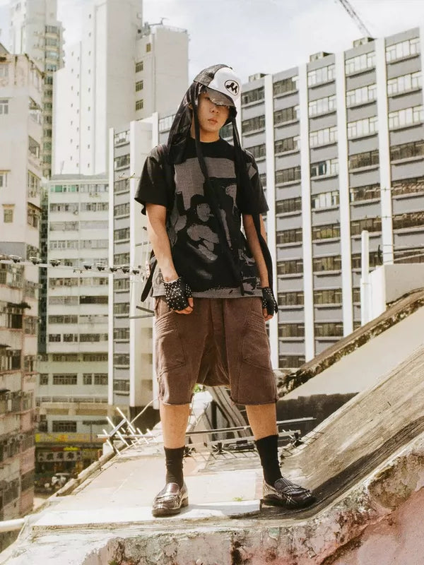 Streetwear Harem Cargo Shorts Pants 4
