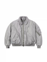 Faux Fur Collar Pilot Bomber Jacket 4