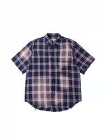 Sunfaded Short-Sleeve Plaid Shirt 4