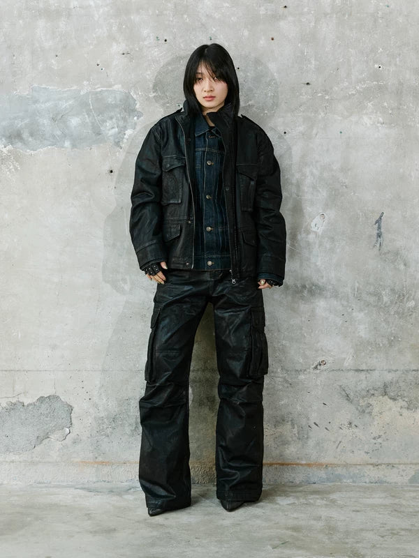 Waxed M65 Cargo Pants 1