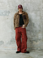 Leopard Fleece Zip Jacket with Pocket 1