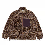 6008694768806,6008694768807,6008694768808,6008694768809, Leopard Fleece Zip Jacket with Pocket