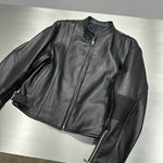 Motorcycle Goatskin Leather Racing Jacket 3
