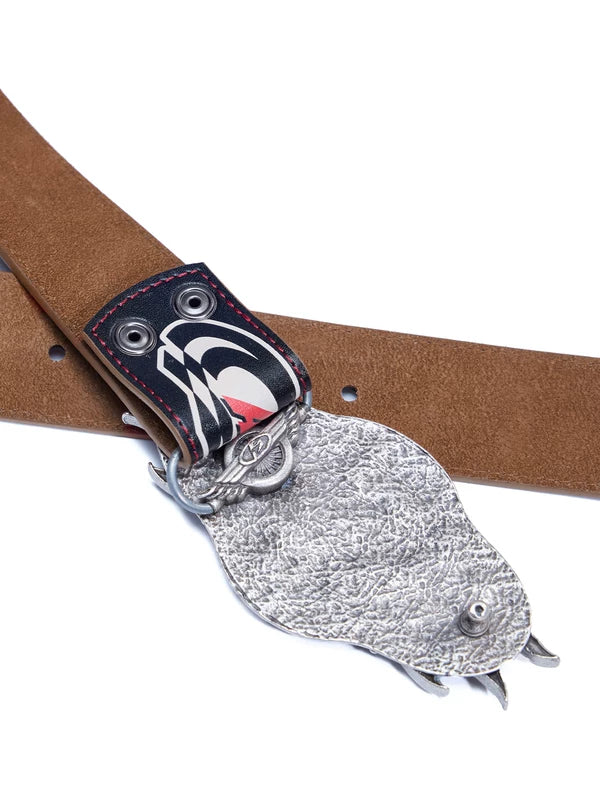 Motorcycle Style Genuine Leather Belt 3